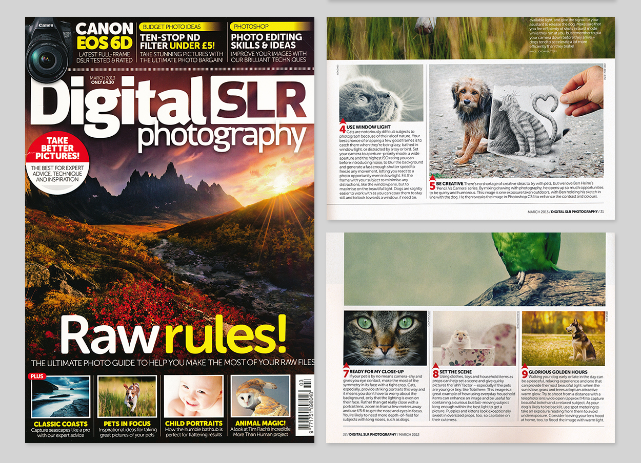 Digital SLR Photography (UK) March 2013 “Pets in focus”